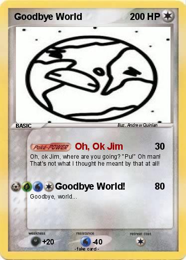 Pokemon Goodbye World