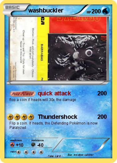 Pokemon washbuckler