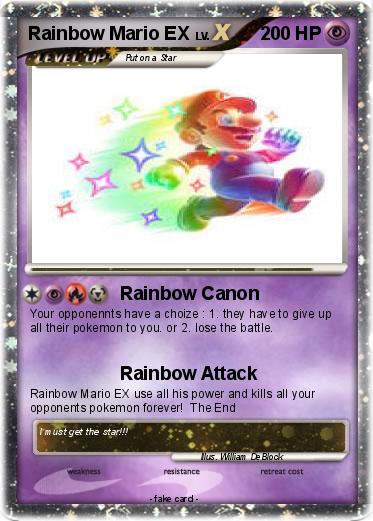 Pokemon Rainbow Mario EX