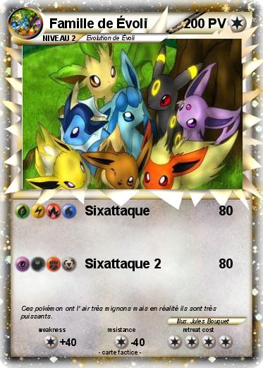 Pokemon Famille de Évoli