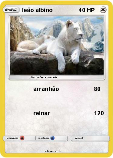 Pokemon leão albino