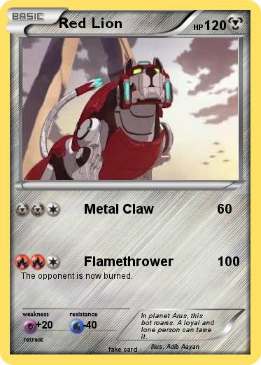 Pokemon Red Lion