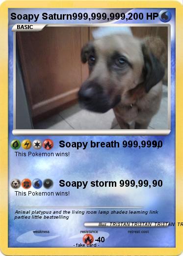 Pokemon Soapy Saturn999,999,999,