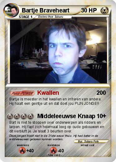 Pokemon Bartje Braveheart