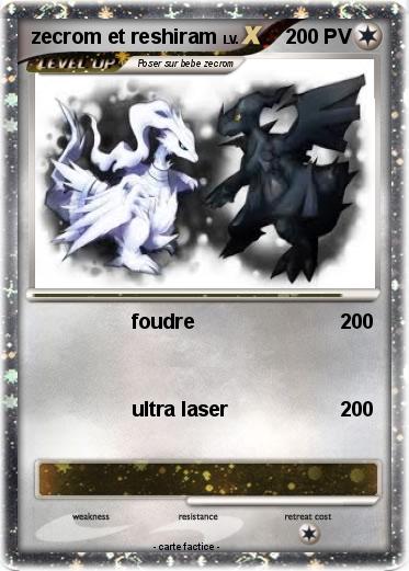 Pokemon zecrom et reshiram