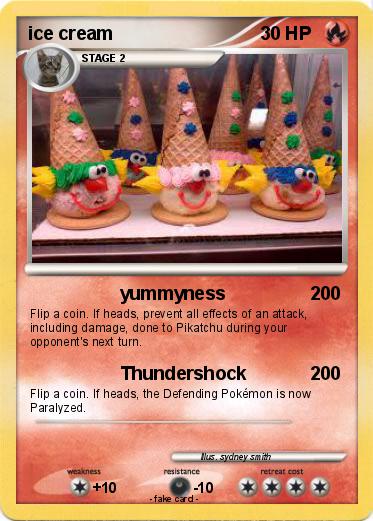 Pokemon ice cream
