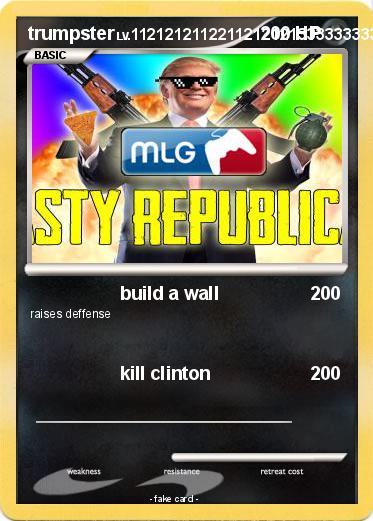 Pokemon trumpster