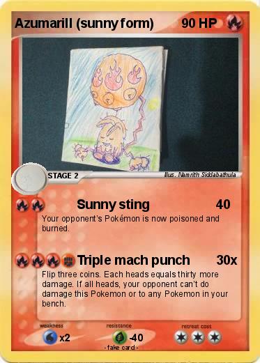Pokemon Azumarill (sunny form)