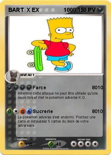 Pokemon BART  X EX                1000
