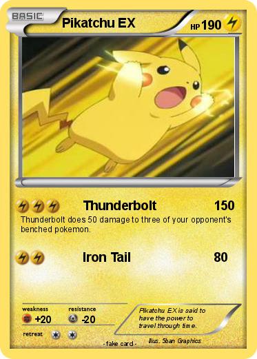 Pokemon Pikatchu EX