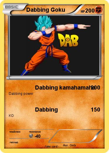 Pokemon Dabbing Goku