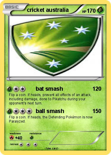 Pokemon cricket australia