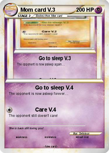 Pokemon Mom card V.3
