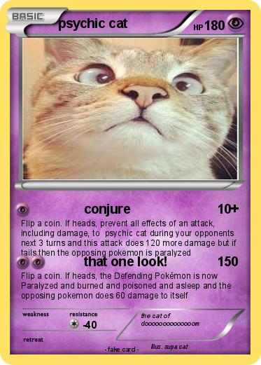 Pokemon psychic cat