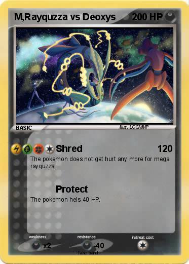 Pokemon M,Rayquzza vs Deoxys
