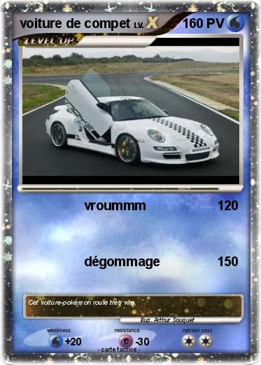 Pokemon voiture de compet