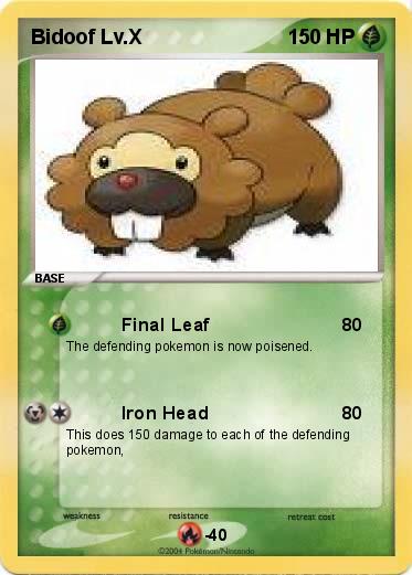 Pokemon Bidoof Lv.X