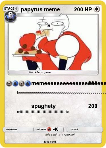 Pokemon papyrus meme