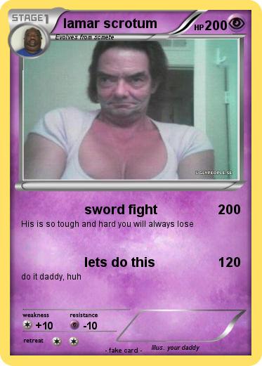 Pokemon lamar scrotum