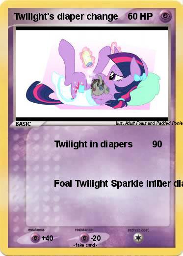 Pokémon Twilight s diaper change - Twilight in diapers.