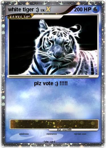 Pokemon white tiger ;)
