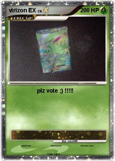 Pokemon virizon EX