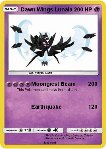 Pokemon Dawn Wings Lunala