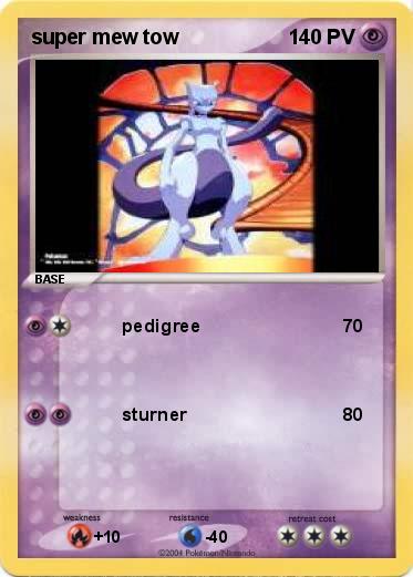 Pokemon super mew tow