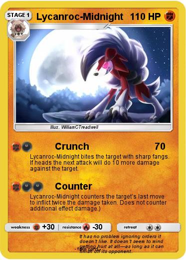 Pokemon Lycanroc-Midnight