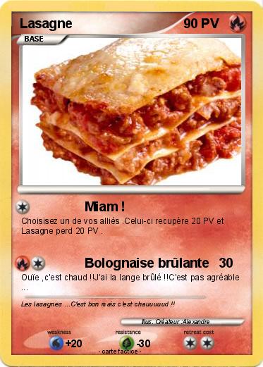 Pokemon Lasagne