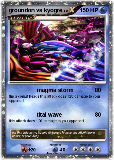 Pokemon groundon vs kyogre