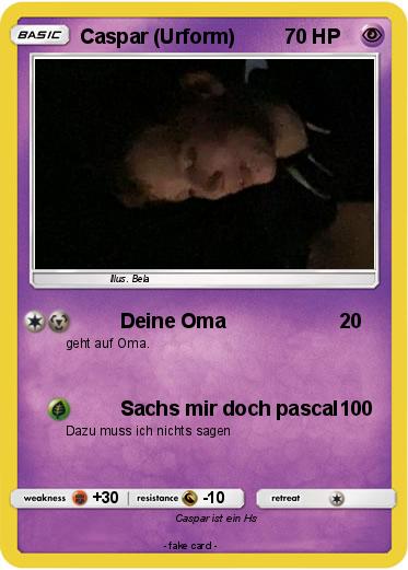 Pokemon Caspar (Urform)