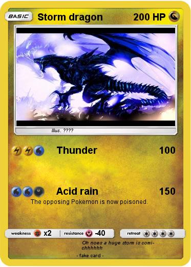 Pokemon Storm dragon