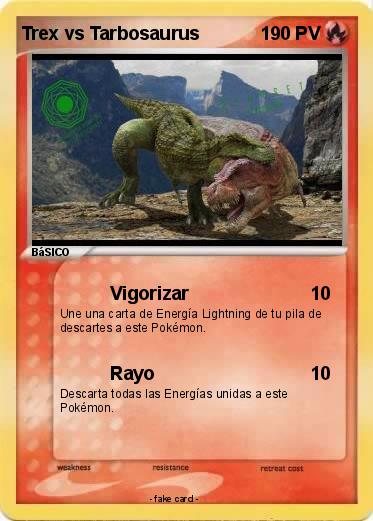 Pokemon Trex vs Tarbosaurus