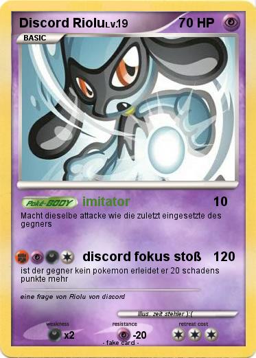 Pokemon Discord Riolu
