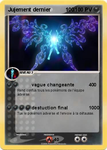 Pokemon Jujement dernier          100