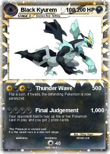 Pokemon Black Kyurem      100,