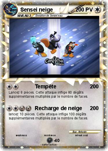 Pokemon Sensei neige