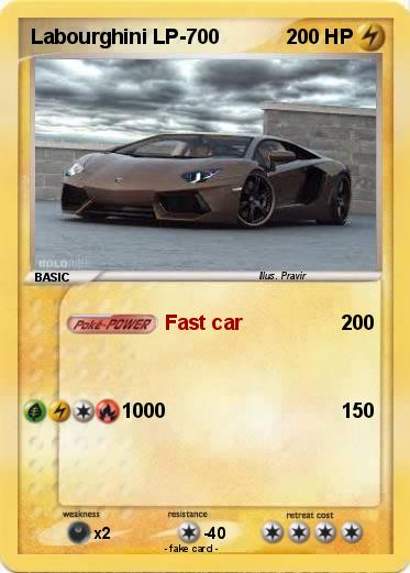 Pokemon Labourghini LP-700