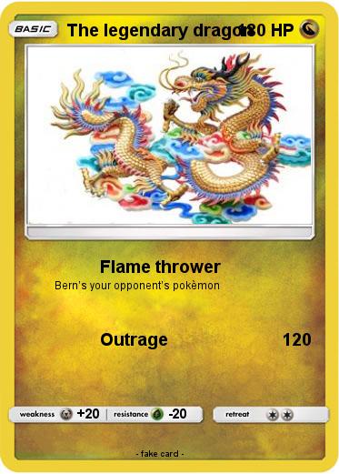 Pokemon The legendary dragon
