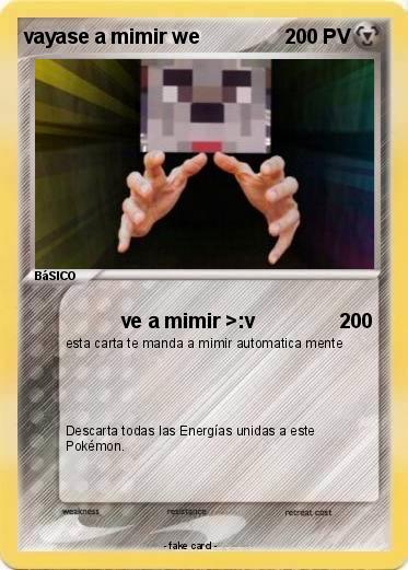 Pokemon vayase a mimir we