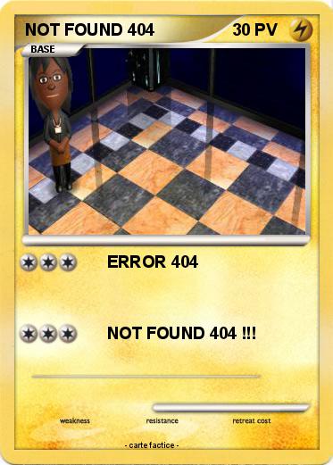 Pokemon NOT FOUND 404