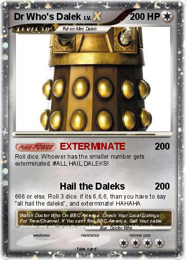Pokemon Dr Who's Dalek