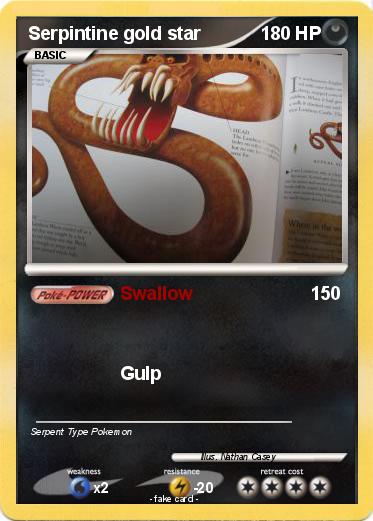 Pokemon Serpintine gold star