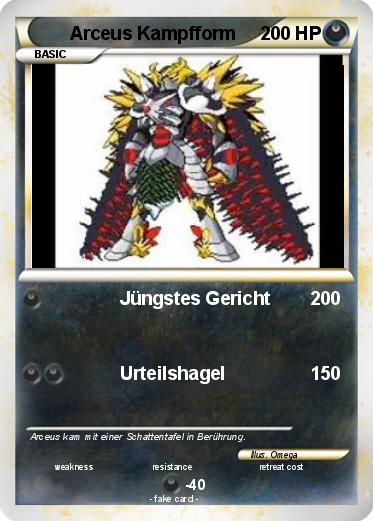 Pokemon Arceus Kampfform