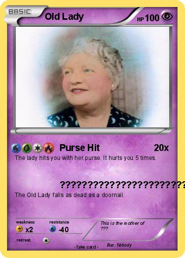 Pokemon Old Lady