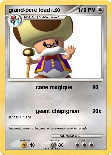 Pokemon grand-pere toad