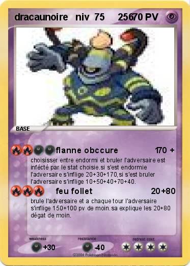 Pokemon dracaunoire   niv  75     256