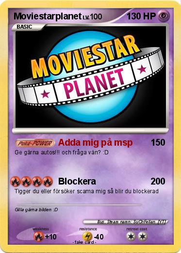 Pokemon Moviestarplanet