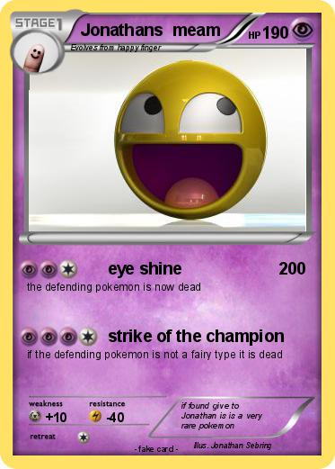 Pokemon Jonathans  meam